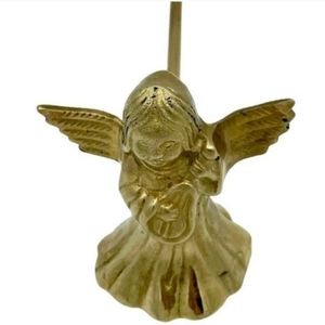 Vintage brass angel candle snuffer extinguisher